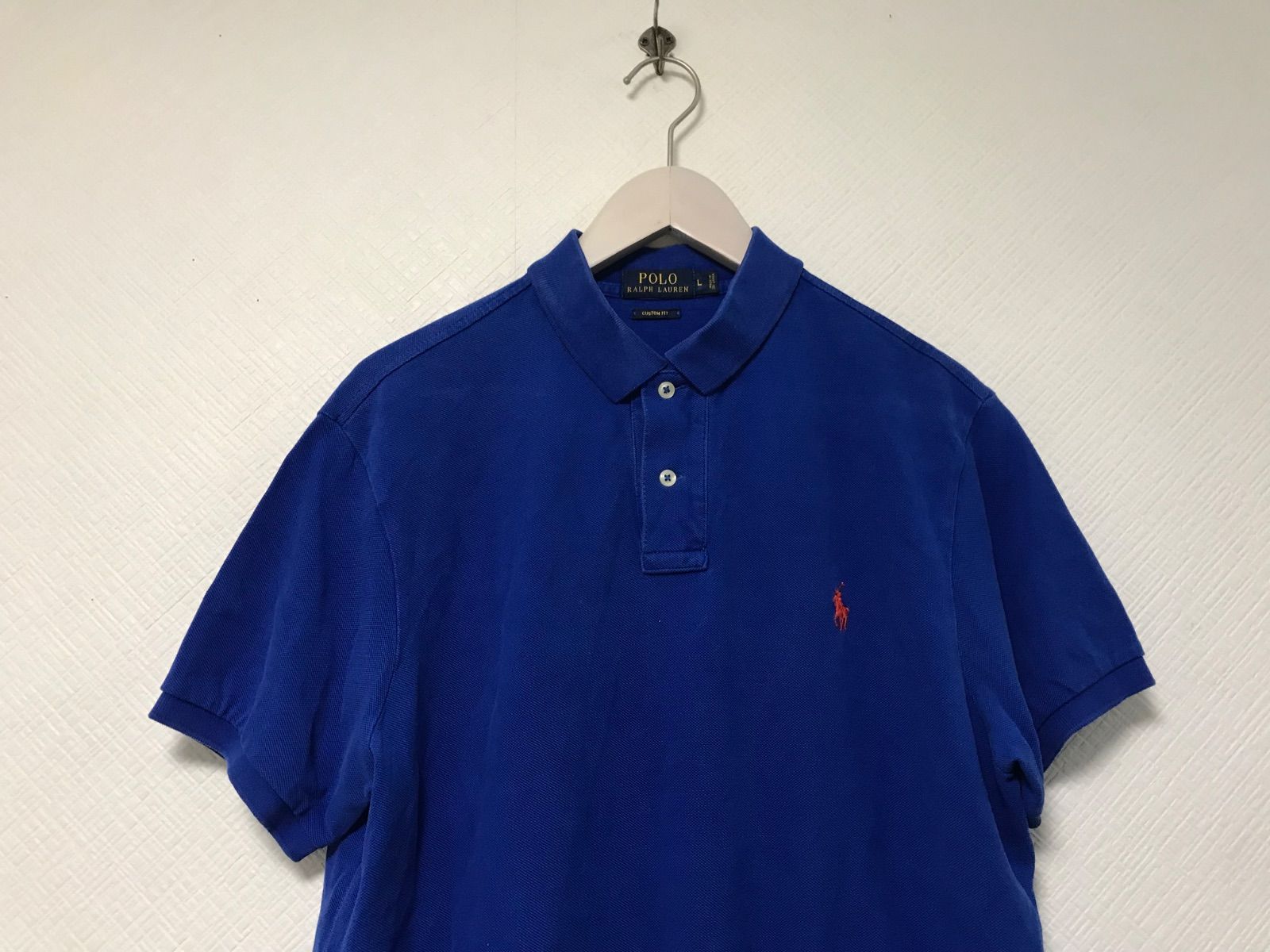 アルファタウリ 2023支給品ポロ サイズL 本物ポロラルフローレンPOLOTALPHLAURENコットンロゴ刺繍半袖