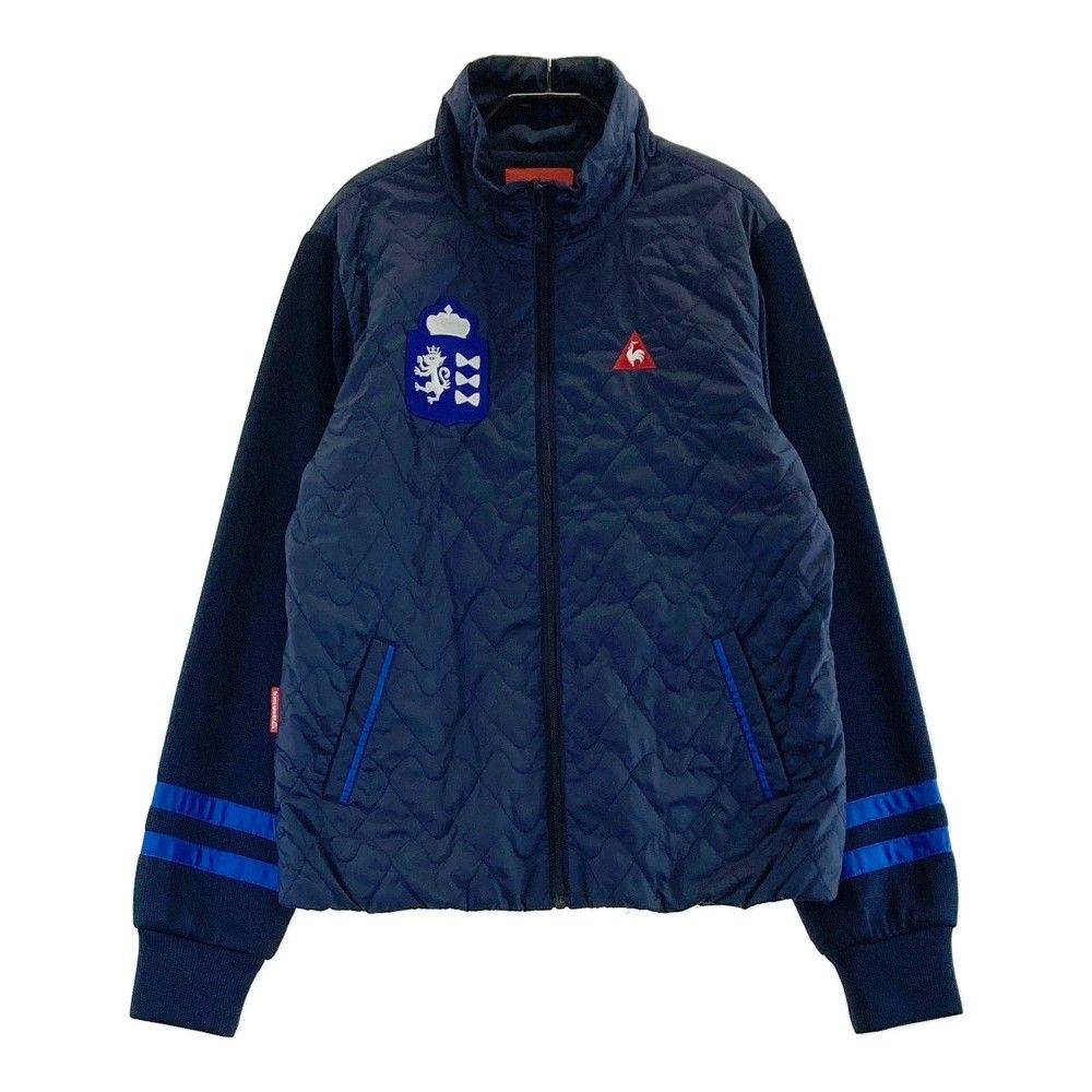 サイズ：LL LECOQ GOLF ルコックゴルフ  袖ニット切替 中綿ジップジャケット  ネイビー系 [240101336119] ゴルフウェア レディース ストスト