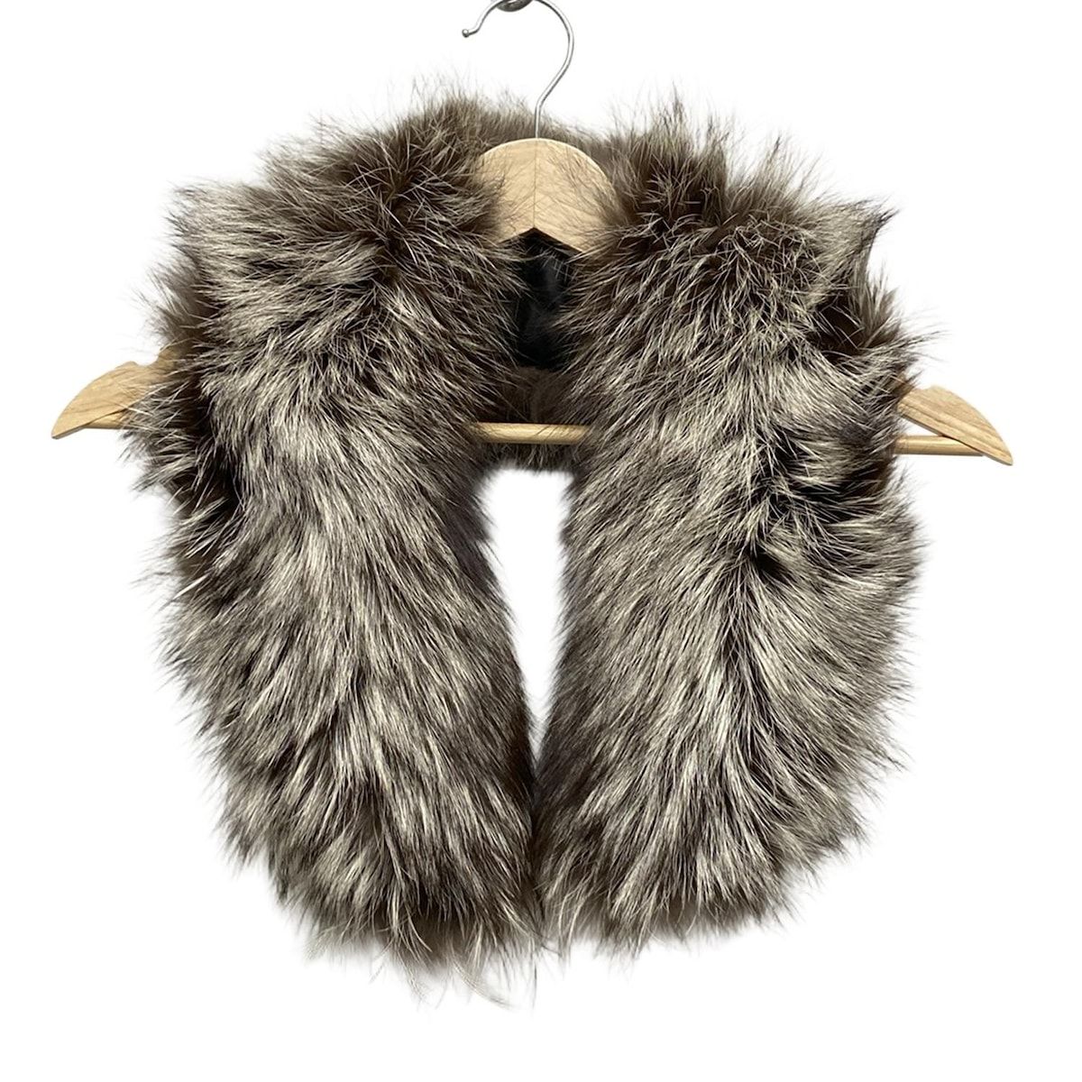 SAGA FOX サガフォックス マフラー - ダークブラウン×アイボリー ティペット フォックス