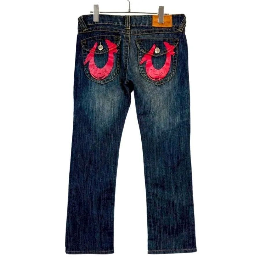 TRUE RELIGION USA製 デニムパンツ W28 ローライズ ジーンズ