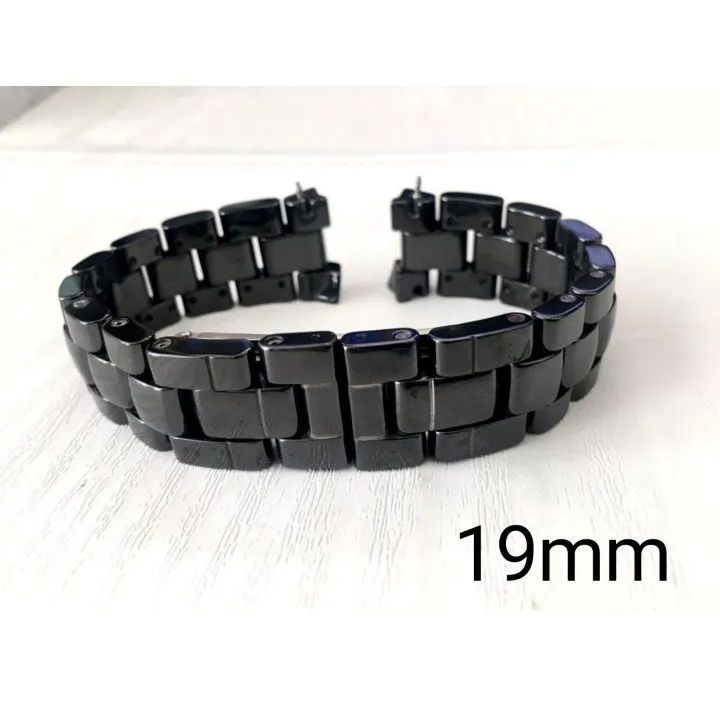 CHANEL ブラックレザー ブレスレット シャネル CHANEL ロゴレザーブレスレット ブラック レザー メタル