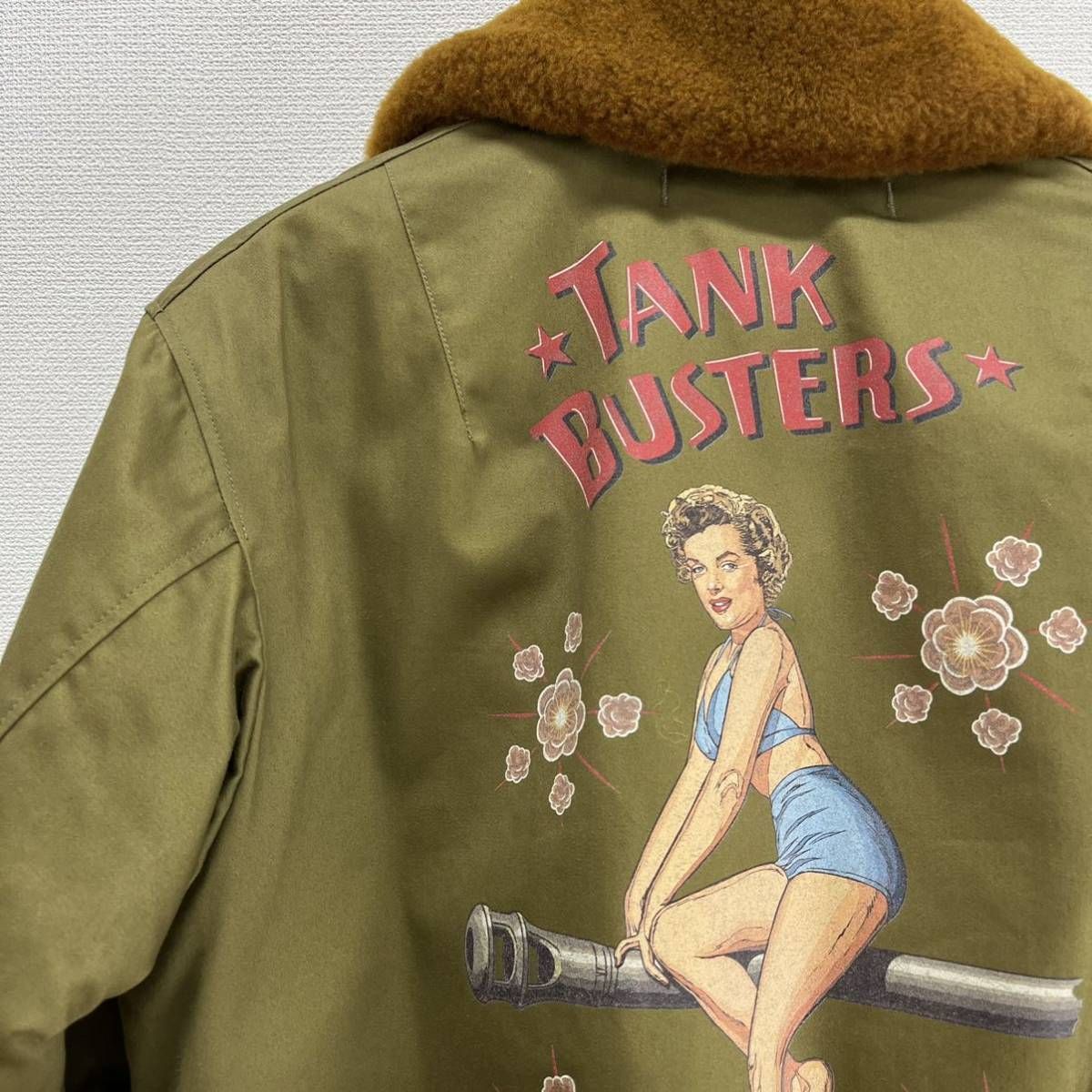 TOYS McCOY トイズマッコイ B-15A CUSTOM JACKET MARILYN MONROE TANK BUSTERS フライト ...