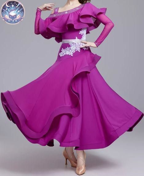 ♥ 社交ダンスドレス スタンダードドレス 競技 デモ用 ルンバ