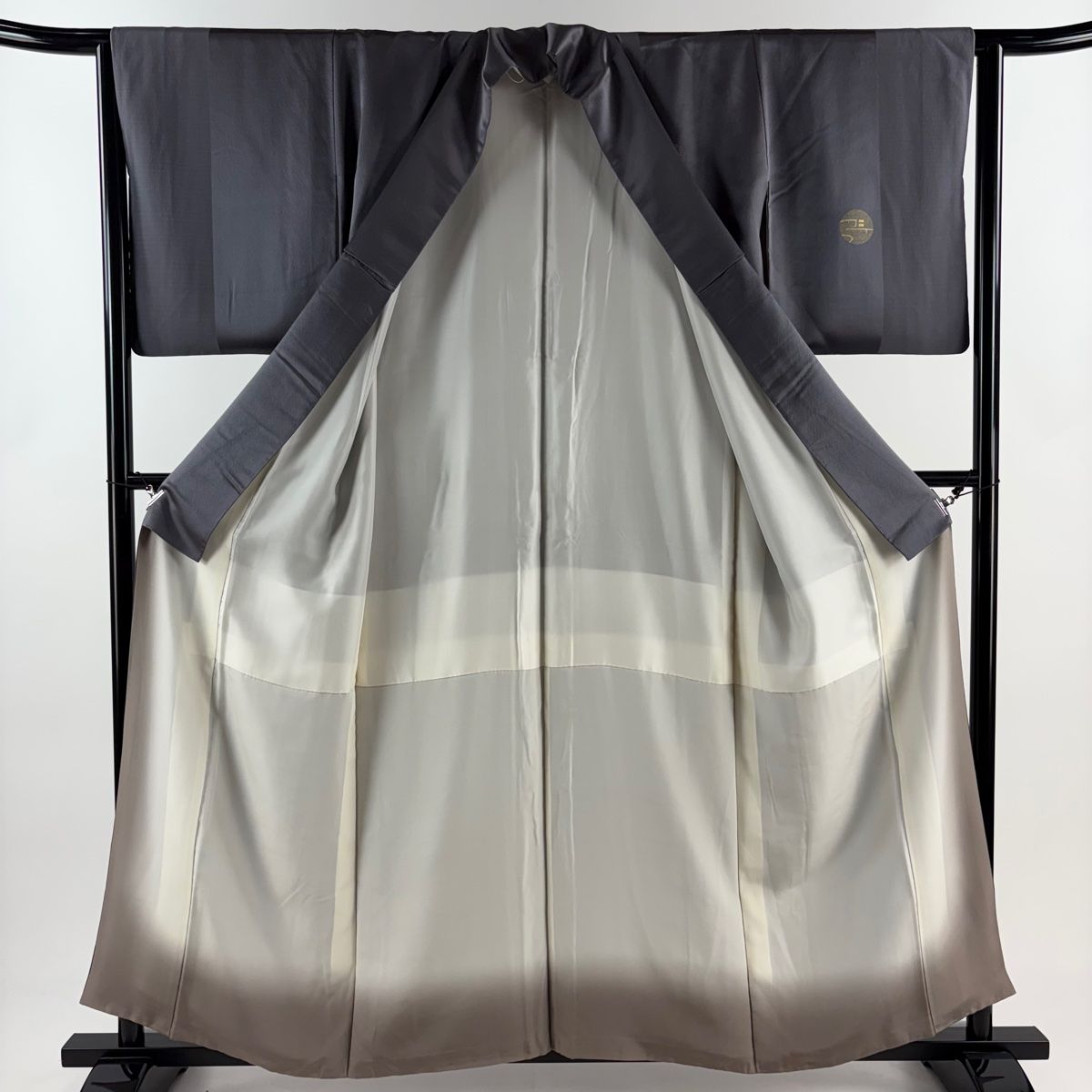 付下げ 身丈153cm 裄丈64cm M 薄物 縦絽 燕 段縞 灰白 正絹 名品 中古 付下げ 身丈156cm 裄丈64cm M 紗絽袷 霞 ぼかし 灰色 正絹 秀品 中古