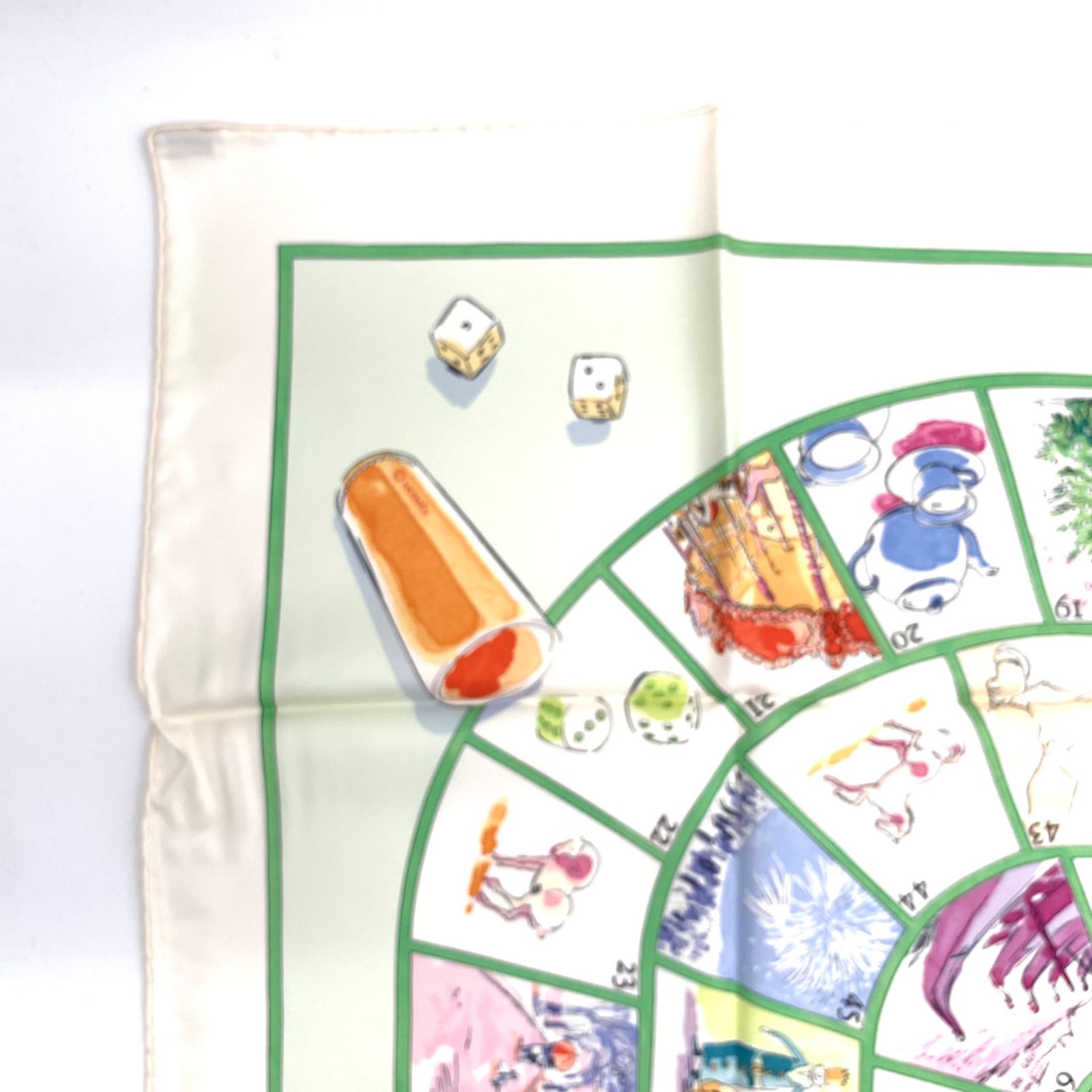 未使用 HERMES エルメス カレ90 Le jeu des petits bonheurs