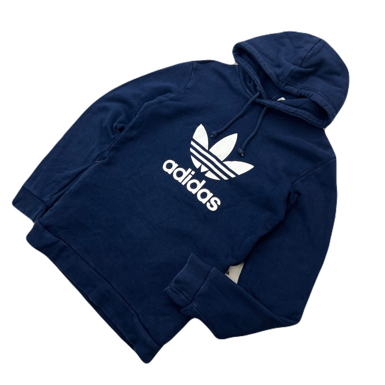 サイドポケット付】adidas アディダス ネイビー スウェット プル 