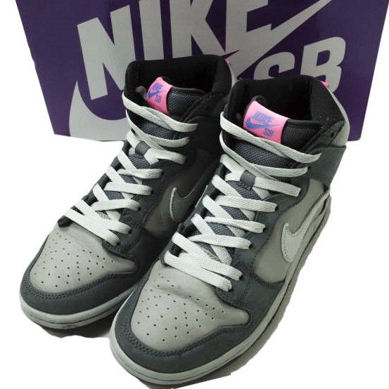 NIKE SB ナイキエスビー 22SS Dunk High Pro Medium Grey ダンク ハイ プロ ミディアムグレー  DJ9800-001 US8(26cm) Grey/White/Pink スニーカー シューズ g11395 - メルカリ