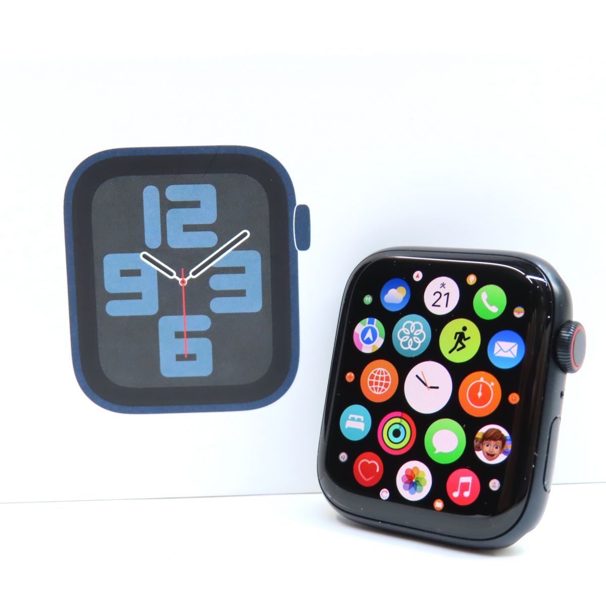 Apple Watch SE 第2世代 GPS+Cellularモデル 44mm MNPY3J/A ミッドナイトスポーツバンド バッテリー最大容量99％ ※中古