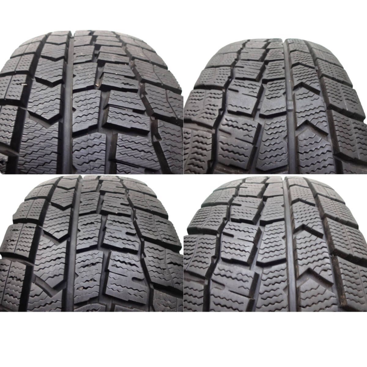 2020年製 185 60R15 8分山 冬用4本 ダンロップ WINTERMAXX WM02 タイヤ タイヤ アクア フィット シエンタ 5686