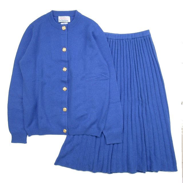 バランタイン BALLANTYNE 旧タグ ピュアカシミヤ100％ セットアップ 金  