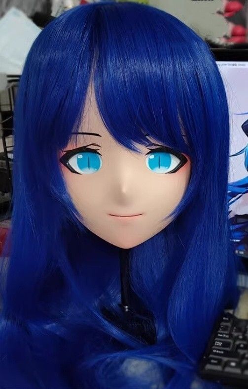 オーダーメイド ハーフマスク Y kigurumi コスプレ 着ぐるみ変身 仮装 二次元美少女 コスプレマスク KIGURUMI変身 仮装 着ぐるみ 樹脂