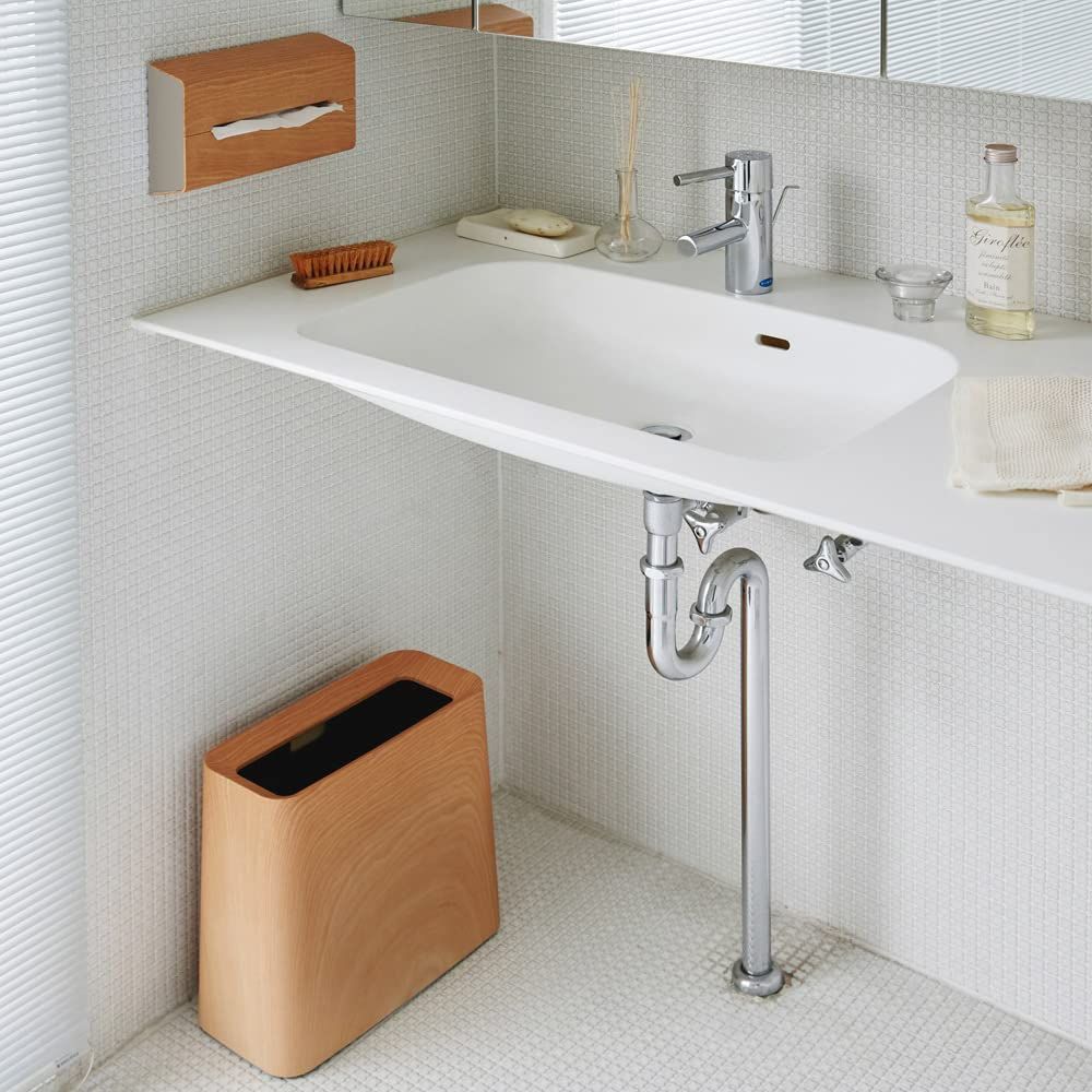 ideaco イデアコ ゴミ箱 角型 11.5L 幅35 奥行16.5 高さ32cm TUBELOR Hi-GRANDE oakwood チューブラー ハイグランデ オークウッド