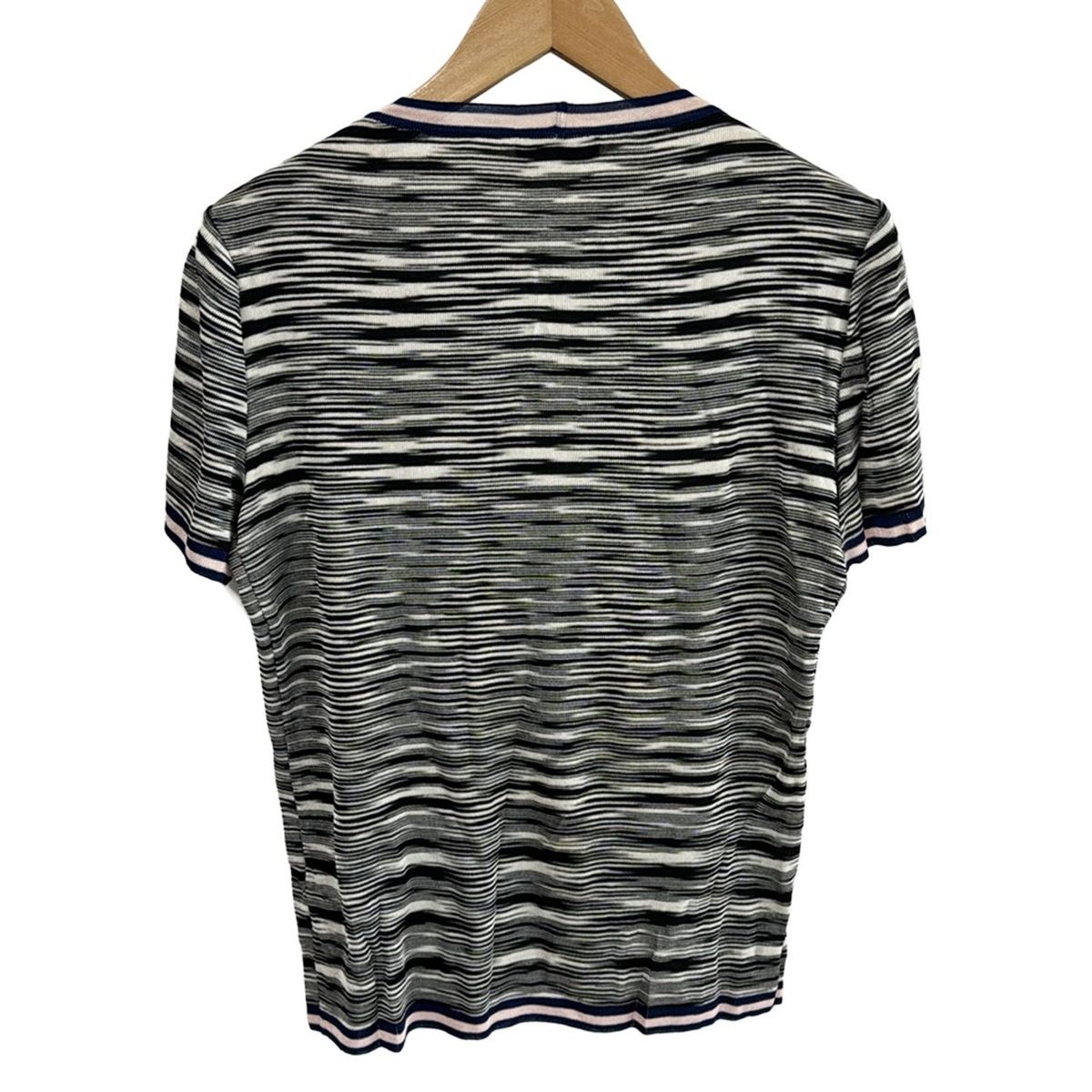 【即日発送】 MISSONI(ミッソーニ) 半袖セーター レディース美品 XL サイズ48 トップス