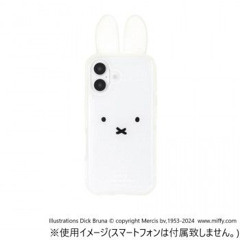 ミッフィー フレーム IIIIfit Clear iPhone16対応 ケース フェイス MF-541A