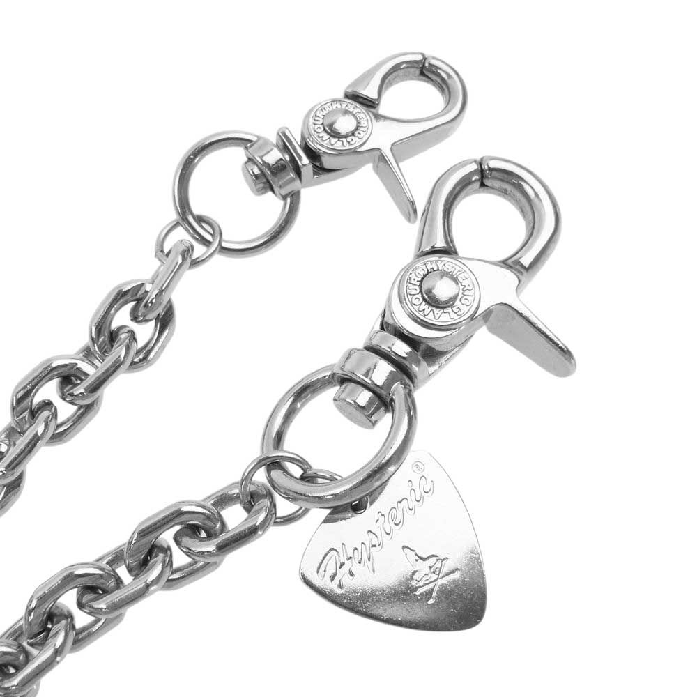 ヒステリックグラマー ギターガール ピック ウォレットチェーン WOMAN ON SKULL PICKウォレットチェーン|HYSTERIC GLAMOUR WOMEN