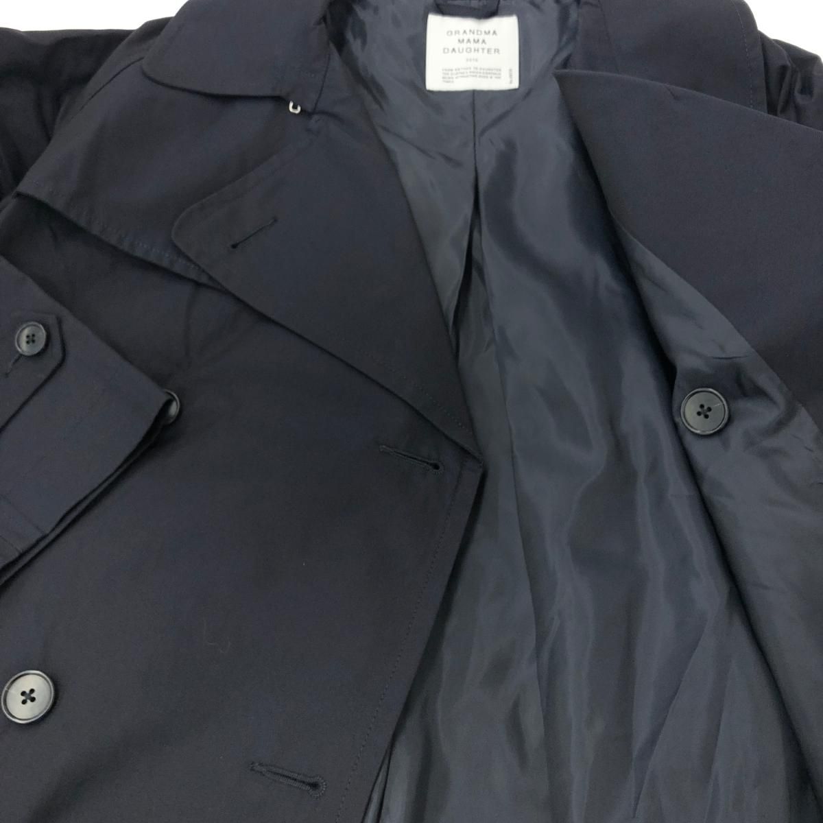 新品同様 GRANDMA MAMA DAUGHTER グランマママドータ ショートトレンチ  
