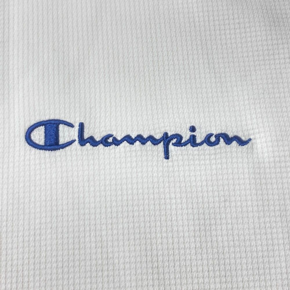 サイズ：L CHAMPION GOLF チャンピオンゴルフ  メッシュ半袖ポロシャツ  ホワイト系 [240101459540] ゴルフウェア メンズ ストスト サイズ：L CHAMPION GOLF チャンピオンゴルフ メッシュ半袖