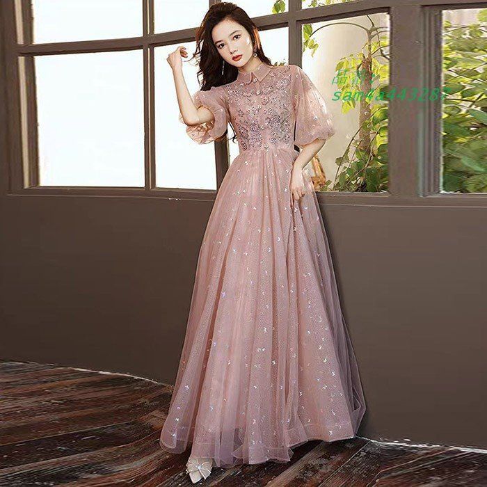 今すぐ一括検索！必見。 ドレス 五分袖 パフ 大人 ピアノ 発表会 母親 高校生 演奏会 ピアノ発表会 演奏会用ドレス 小さいサイズ 結婚式 ロングドレス パーティードレス am4a443287 人間