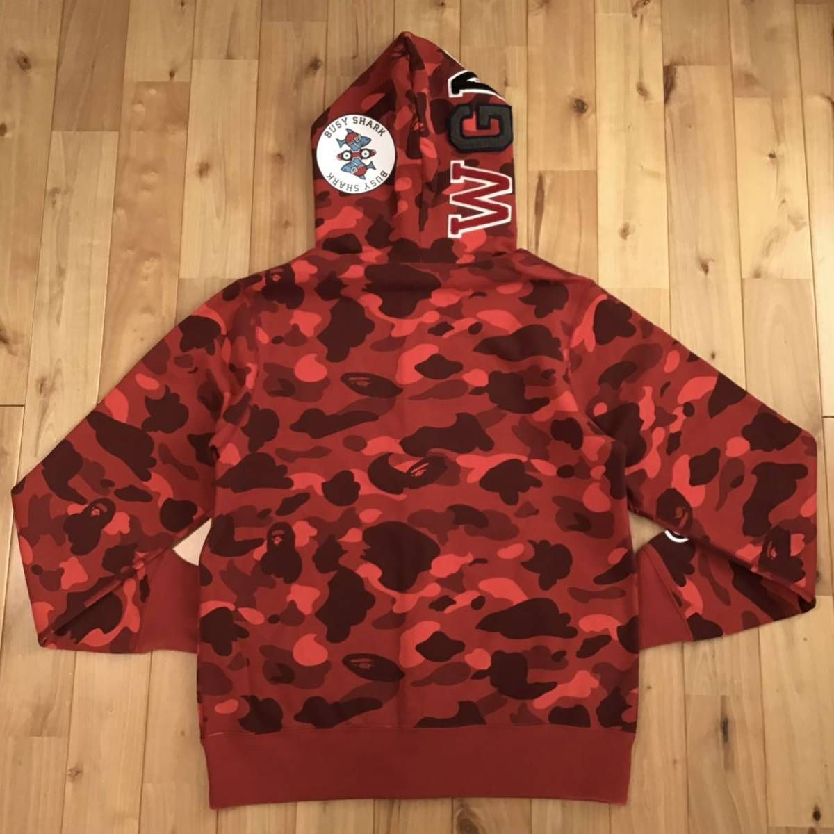 ☆美品☆ Red camo シャーク パーカー Lサイズ shark full zip hoodie