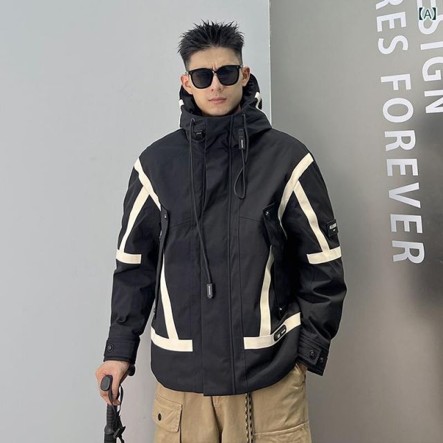 メンズ 服 シンプル ファッション オシャレ 大人 かっこいい 大きいサイズ ストリート 紳士服 ダウン ジャケット 冬 防風 暖かい フード アメリカン 90 ホワイト ダック