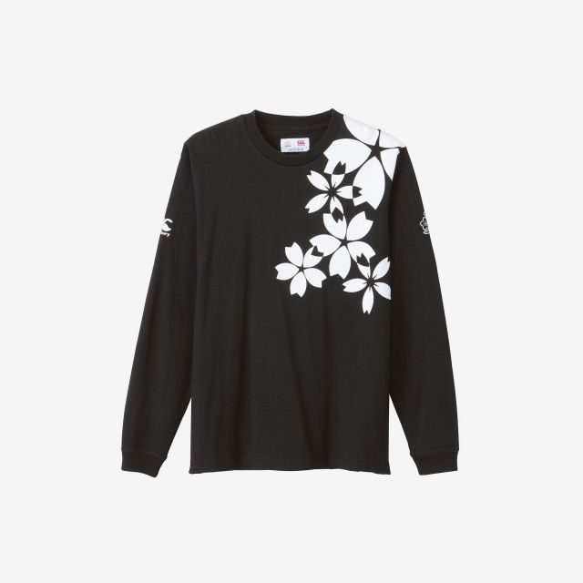 カンタベリー CANTERBURY RA43780 JAPAN L/S SPECTATOR TEE ブラック