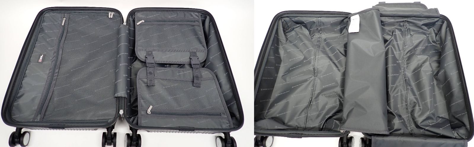 値下展示品 スイスミリタリー 20インチ スーツケース シルバー 機内持ち込み シグナス 55cm メタリックシルバー | スーツケース | SWISS
