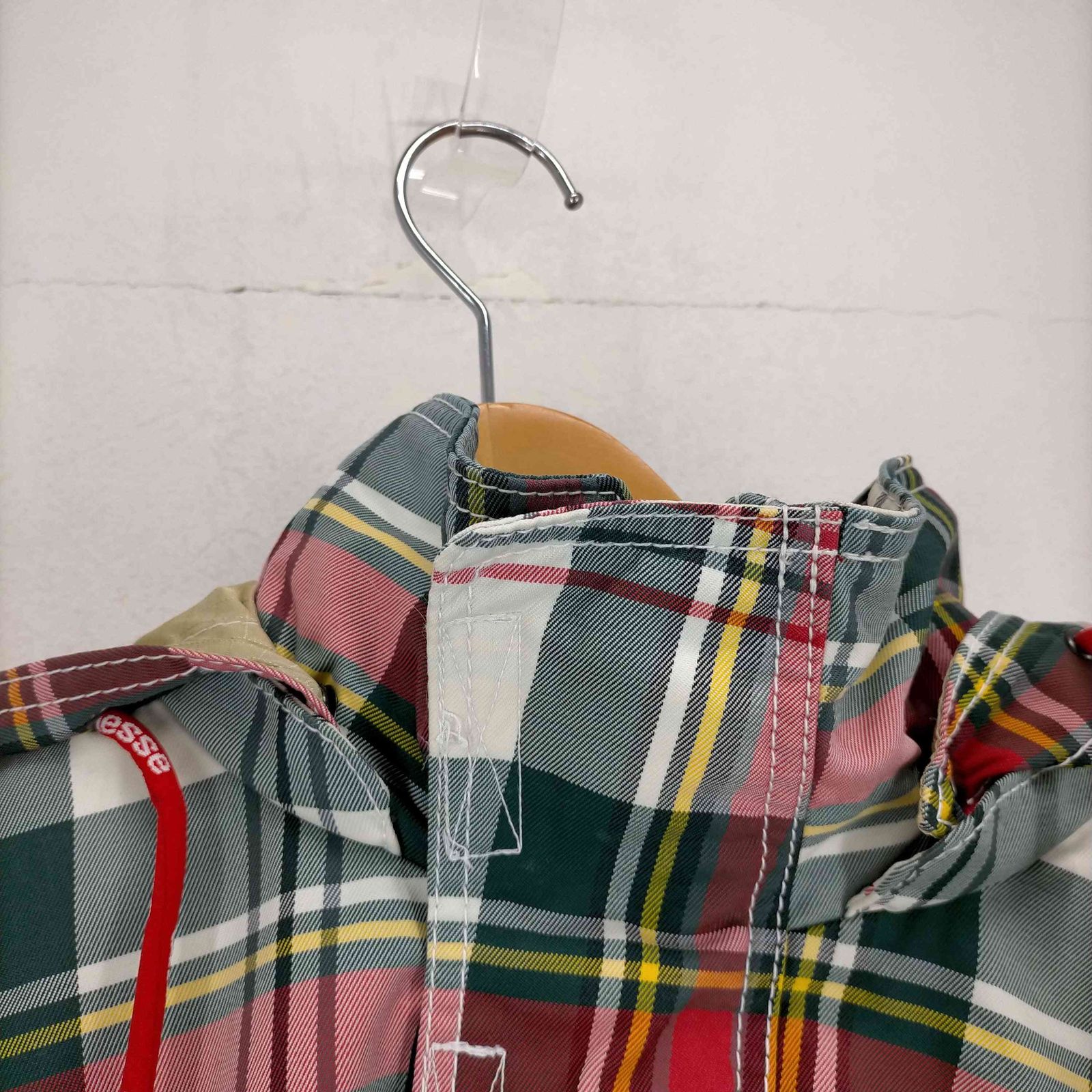 エレッセ ellesse MULTI ADVENTURE GEAR チェック柄ナイロンアノラック