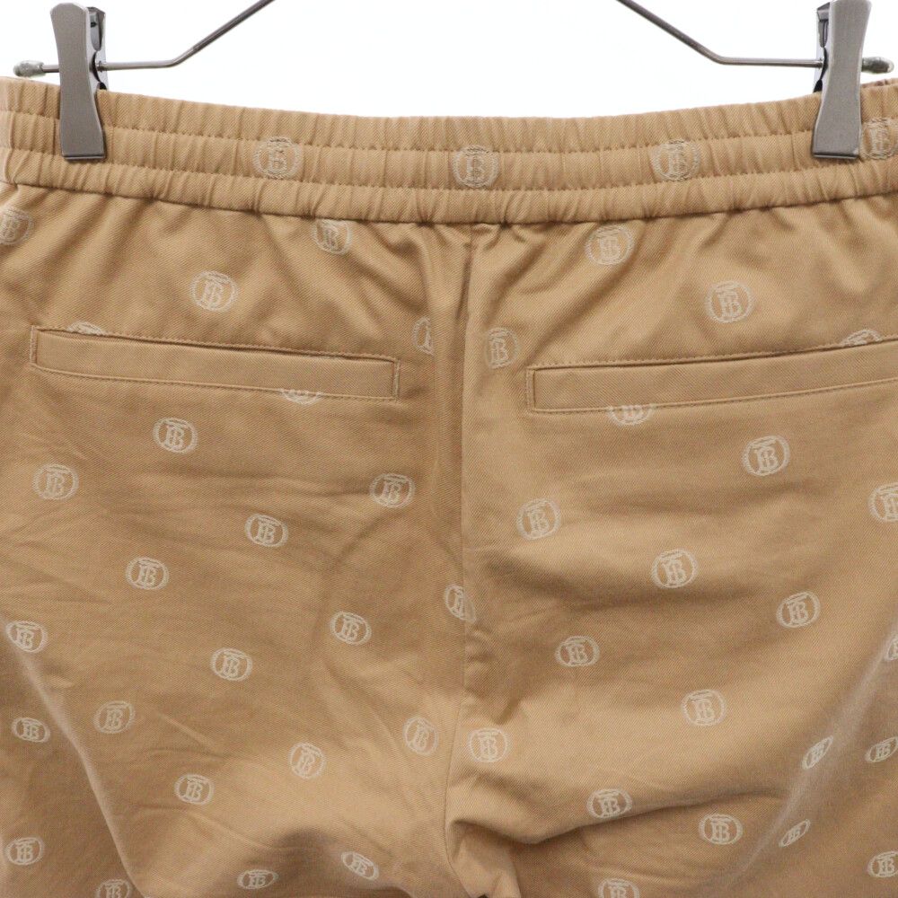 BURBERRY (バーバリー) 22AW logo-jacquard chino trousers TBロゴ総柄