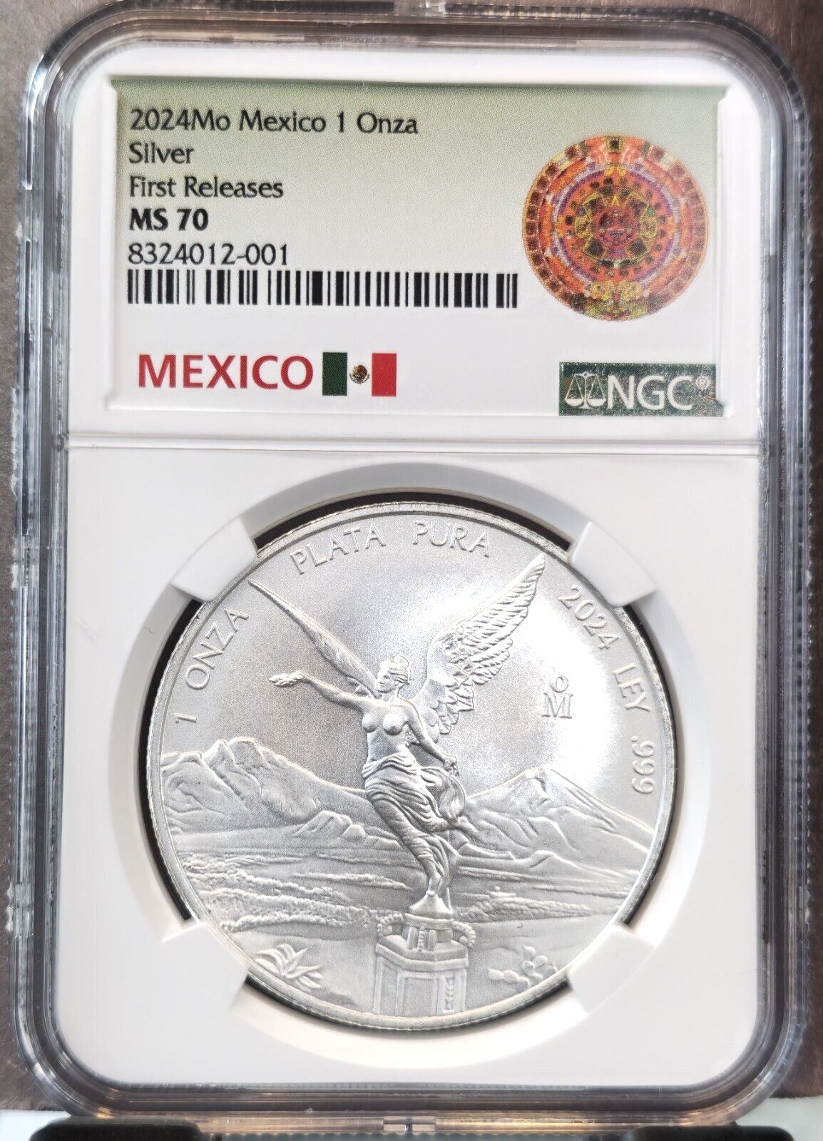 2025 MEXICO SILVER LIBERTAD 1 OZ NGC MS 70 FIRST RELEASES GEM PERFECTION 1 ONZA