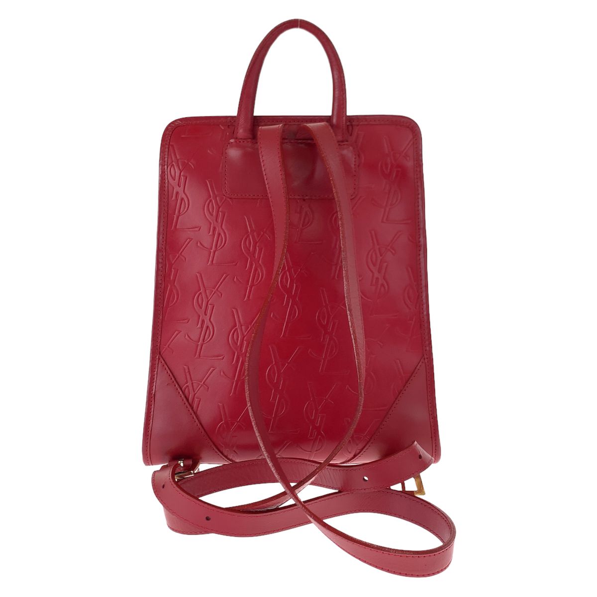美品 YVES SAINT LAURENT イヴ サンローラン ヴィンテージ YSL レッド 