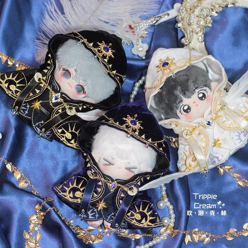 10cm】 ぬい服 かっこいい 魔術師のお洋服 ブラック 黒色