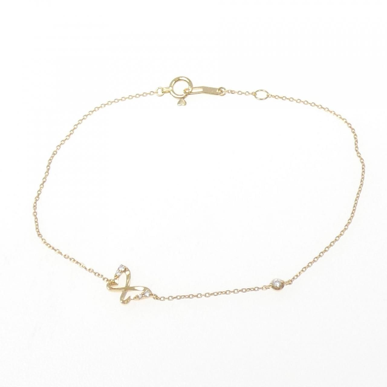 スタージュエリー バタフライ ダイヤモンド ブレスレット 0.03CT