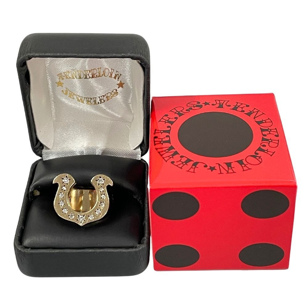 TENDERLOIN テンダーロイン T-H.S RING GOLD/STONE 8K ダイヤ ホース