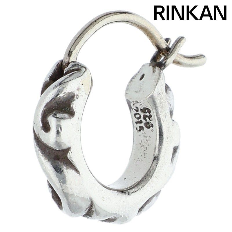 クロムハーツ TNY HOOP SCRL|タイニースクロールフープ シルバーピアス メンズ