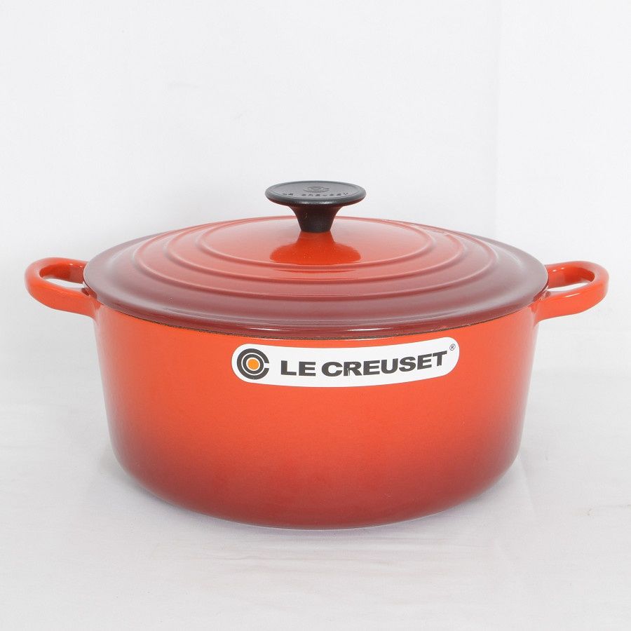 ル・クルーゼ ココットロンド 24 チェリーレッド LE CREUSET 24センチ