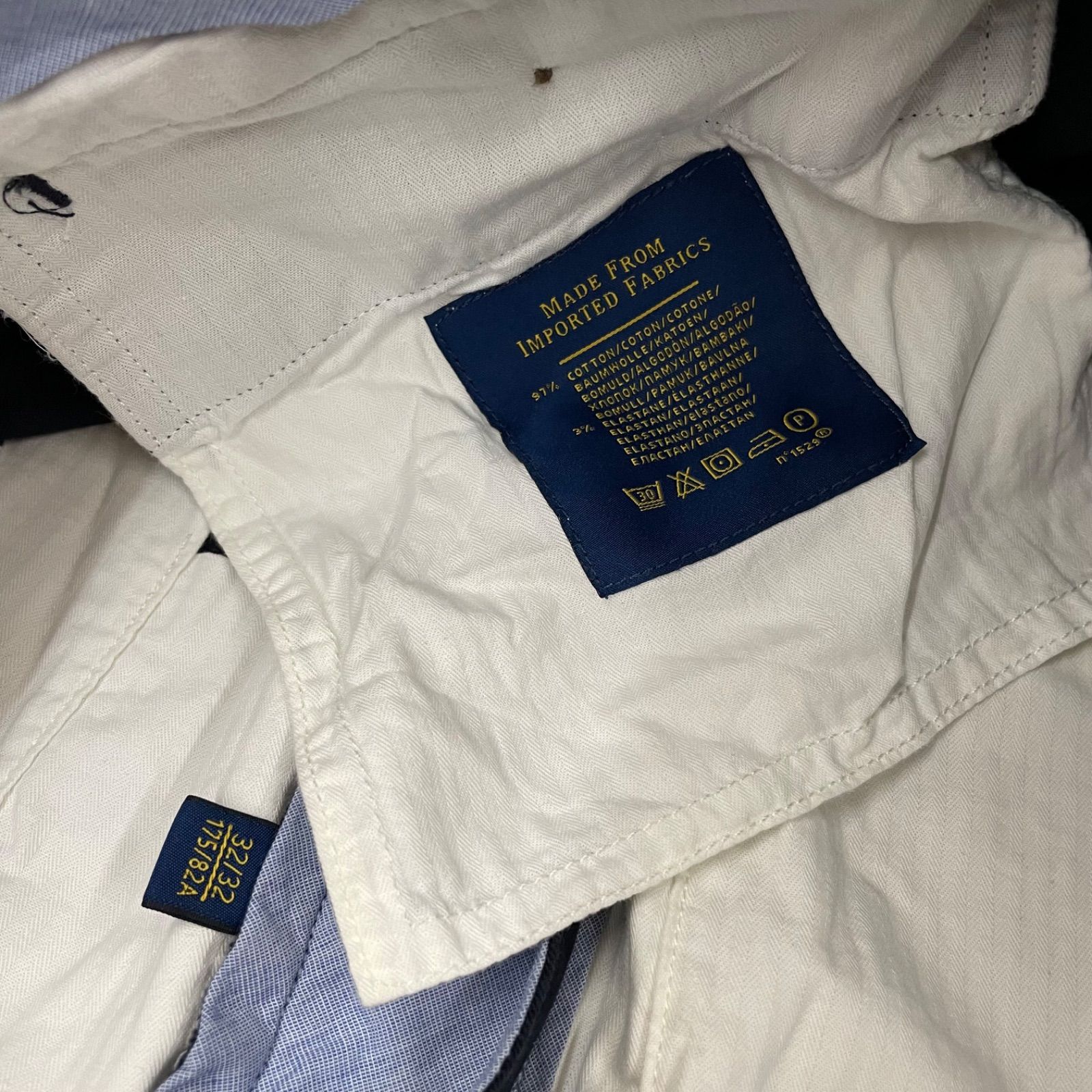 POLO RALPH LAUREN ストレッチ スリムフィット パンツ 30 ネイビー