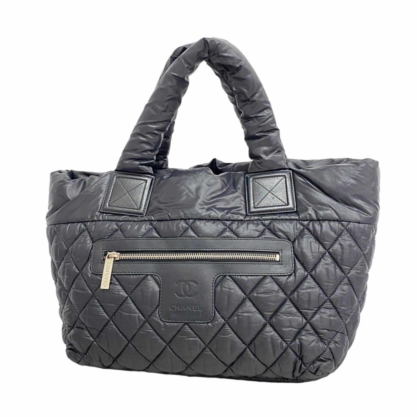 シャネル Chanel シャネル トートバッグ コココクーン ナイロン ブラック レディース