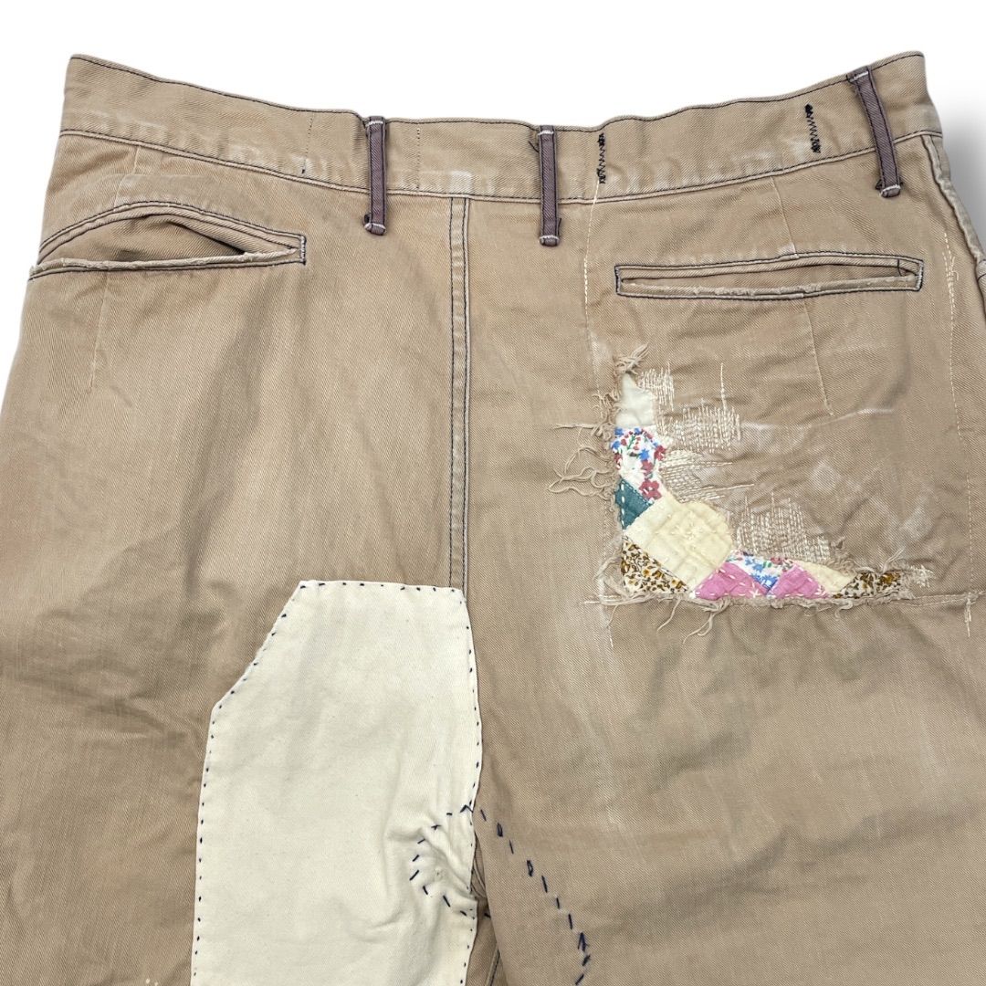 KAPITAL ダメージ リペア加工 ショートパンツ キャピタル ハーフパンツ KAPITAL ダメージ リペア加工 ショートパンツ キャピタル ハーフ
