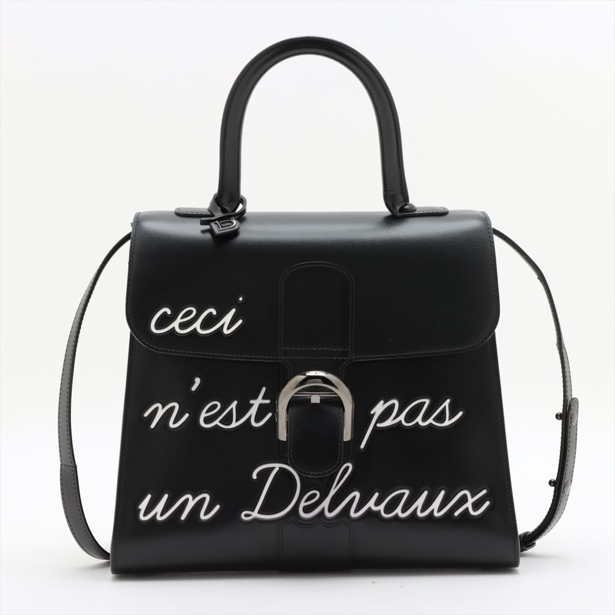 極美品 Delvaux デルヴォー ブリヨン ルーモア MM レザー 2WAY ハンドバッグ 斜め掛け ショルダー ブラック 黒 レディース MMM  AS16-10【中古】 - メルカリ