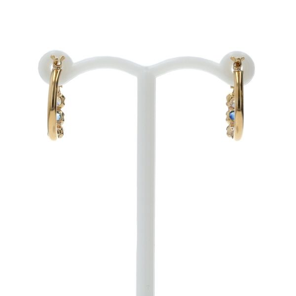 K18 ルビー ピアス スイング K18イエローゴールドルビーピアス(RPE003