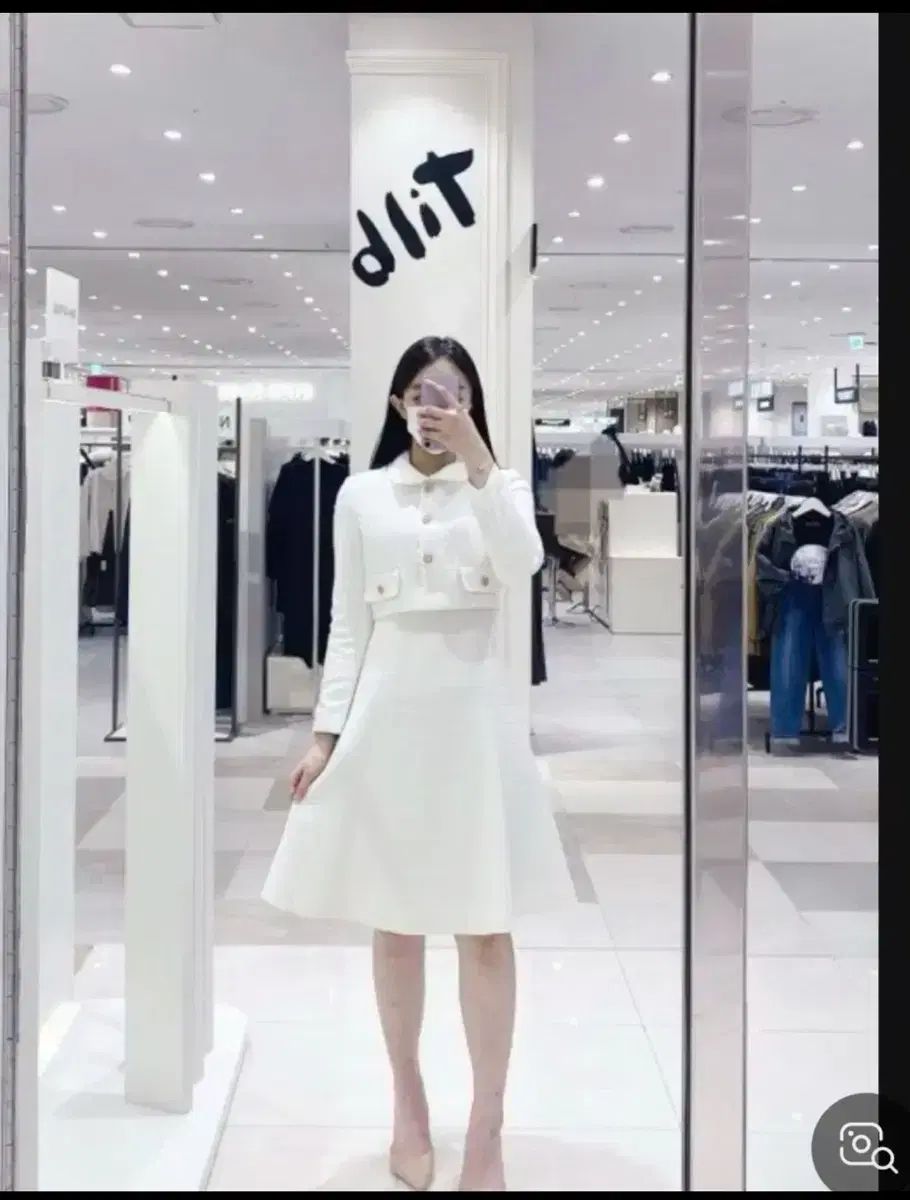 白ツイード ONE PIECE イッミシャ