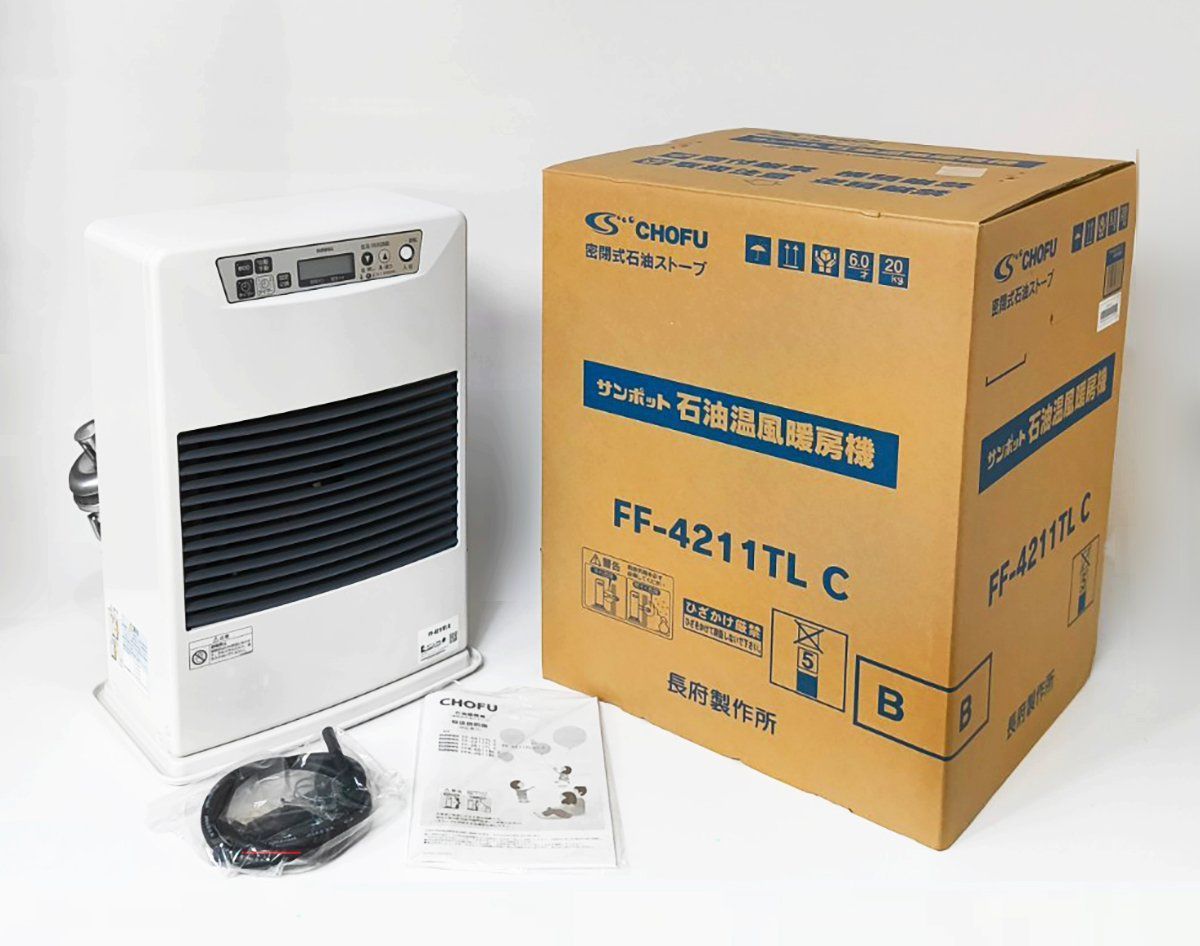 Z11044》サンポット FF式石油温風暖房機 FF-4211TL C 密閉式石油