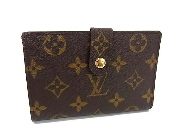 LOUIS VUITTON ルイヴィトン M61674 モノグラム ポルトフォイユ ヴィエノワ 二つ折り 財布 ウォレット ブラウン系 FU2213