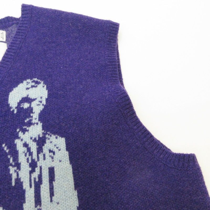 姫路東店】 DAIRIKU | ダイリク ベスト Benjamin Knit Vest パープル