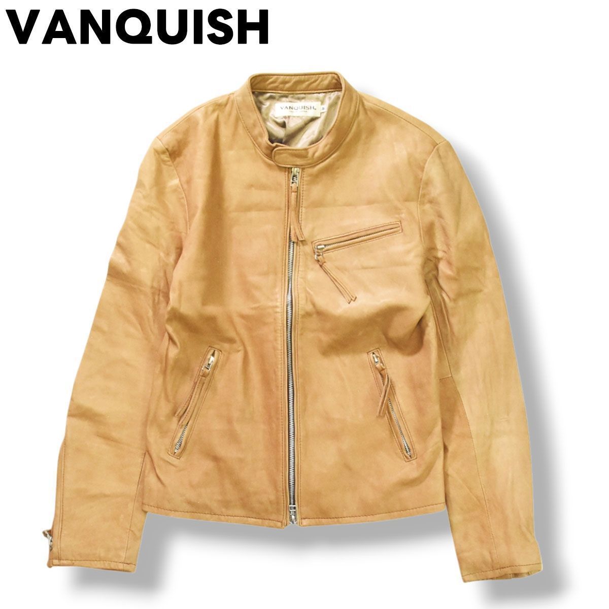 ヴァンキッシュ VANQUISH シープスキンレザー 羊革 シングル 