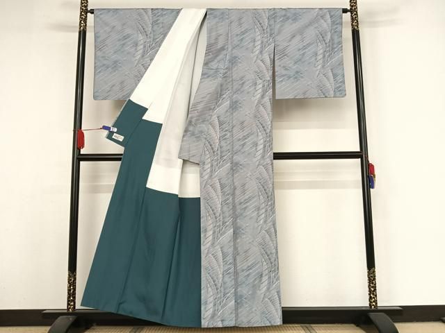 平和屋着物○都喜ヱ門 本場大島紬 白大島 カタス7マルキ 総絣 枝花間道