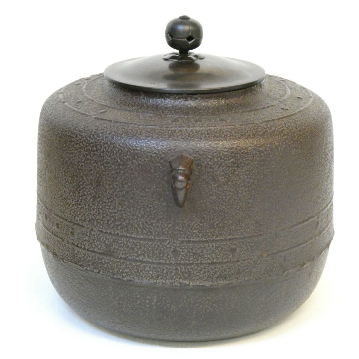 八月の特売品】釜師 高橋敬典作 万代屋釜 本焼蓋 風炉用 人間