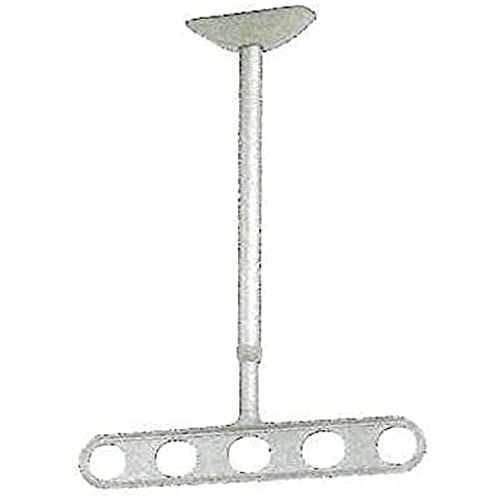 ステンカラー_57cm~78cm_水平アーム 川口技研 軒天用物干し ホスクリーン ZA-0745-ST ステンカラー 2本1組