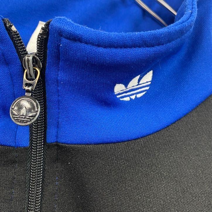80年代 adidas アディダス ジャケット ブルー (メンズ F 192) 中古 古着 R3419 1円スタート