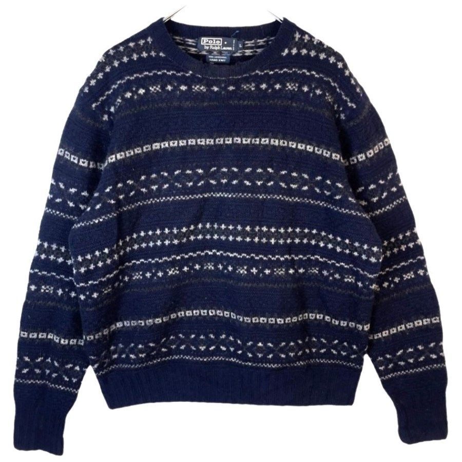 ポロバイラルフローレン ハンドニット (HAND KNIT) 立体編み 90